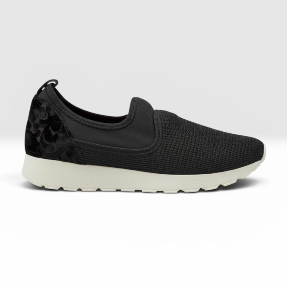 Lori Goldstein Collection Li-Posy Mesh Slip-On Sneakers Black Size 7.5M